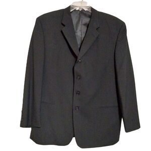 Versini Four Button 100% Wool Suit Coat Sz 46R